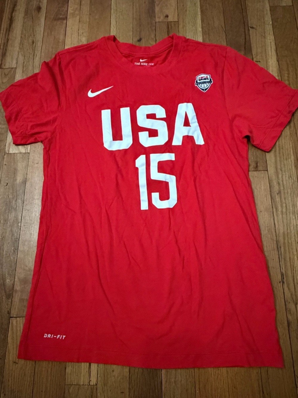 Nike Team USA Basketball Team Britney Griner - Red USA 15 Athletic Tee - small